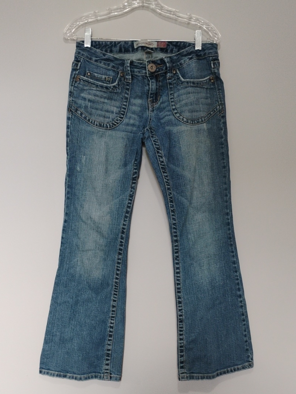 Vintage Y2K Aeropostale Hailey skinny Flare  Lowrise Jeans Front Pockets